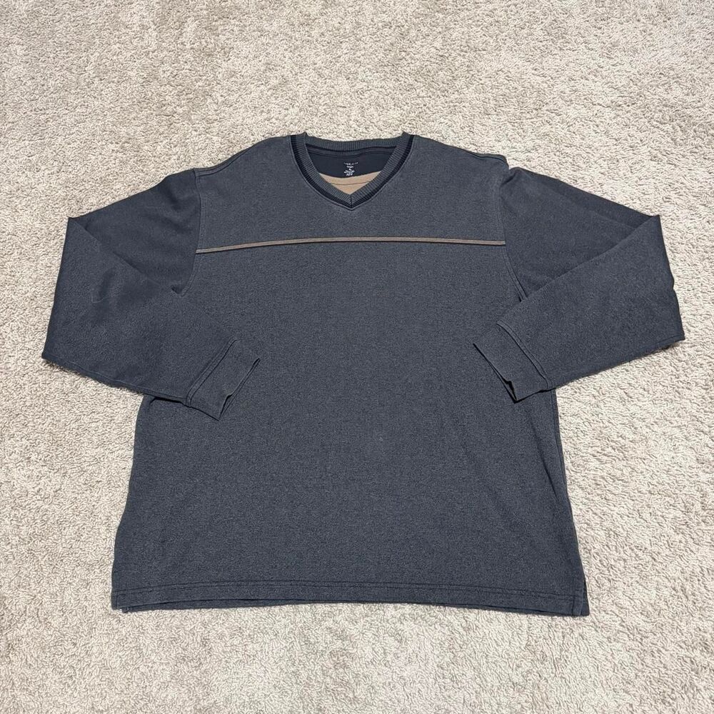Van-heusen Men's Grey and Navy Shirt